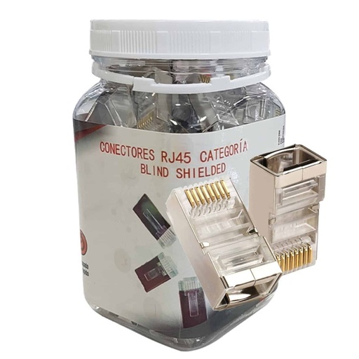 [ACC-CON-RJ45-6] CONECTOR RJ45 WIREPLUS+ CAT6 100u