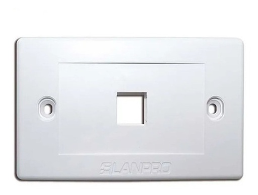 [LPRO-FP01-BLANCO] FACE PLATE LANPRO 1 TOMA BLANCO