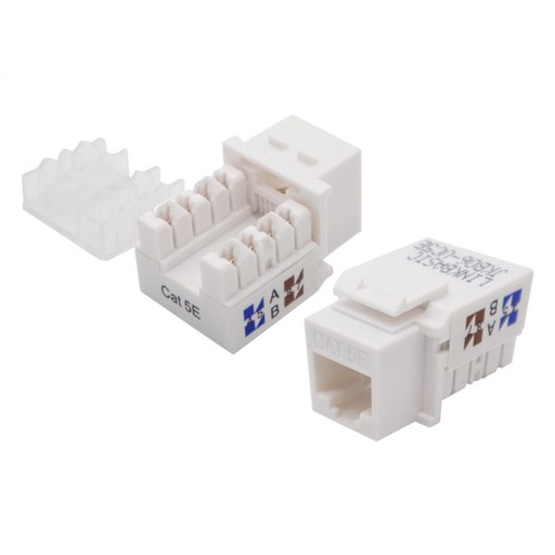 [LB-KRJ-C5EBLANCO] KEYSTONE LINKBASIC RJ45 CAT5E BLANCO