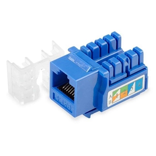 [WP-KRJ-C6BLUE] KEYSTONE WIREPLUS+ RJ45 CAT6 AZUL