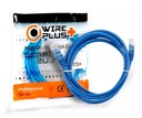 PATCH CORD WIREPLUS+ CAT5e AZUL 1m