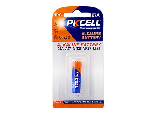 [PK-12V27A-X1] PILA ALKALINA ALTO VOLTAJE - 12V 27A 1U PKCELL