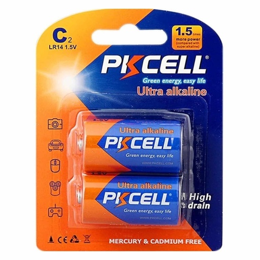 [PK-CLR14-X2] PILA ULTRA ALKALINA - C LR14  2U PKCELL