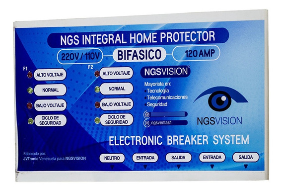 PROTECTOR BIFASICO NGS 220V-120AMP