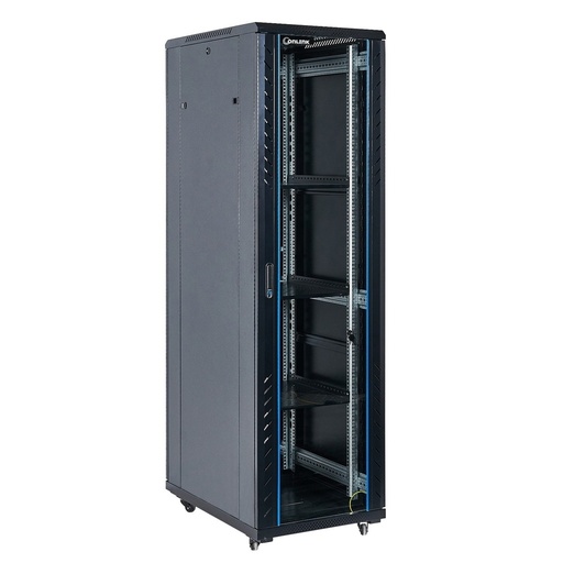 [AS6842-VDM/600x800] Rack de Piso Cerrado Onlink 42U 600x800x2054mm con Puerta Frontal de Vidrio y Doble Puerta Trasera de Malla