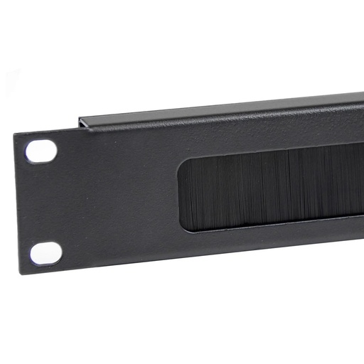 [PC1U] Panel Organizador Pasacables con Cepillo Horizontal Onlink 1U 19" Metalico con Tornillos y Tuercas