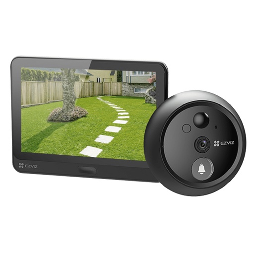 [318500159] [CS-HP4-R100-6E2WPFBS] TIMBRE INTELIGENTE VIDEO PORTERO INALAMBRICO CON BATERIA 1080P [2MP] PANTALLA 4.3"  