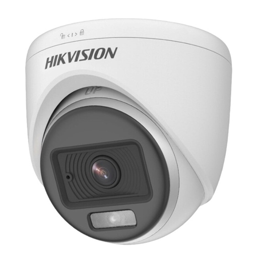 [327800168] [DS-2CE70DF0T-PFS(2.8MM)] CAMARA HD DOMO COLORVU CON AUDIO Y LUZ 1080P [2MP] LENTE 2.8MM [PLASTICO]