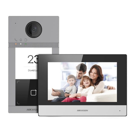 [305303808] [DS-KIS604-P] KIT DE VIDEOPORTERO IP CON PANTALLA LCD A COLOR DE 7"