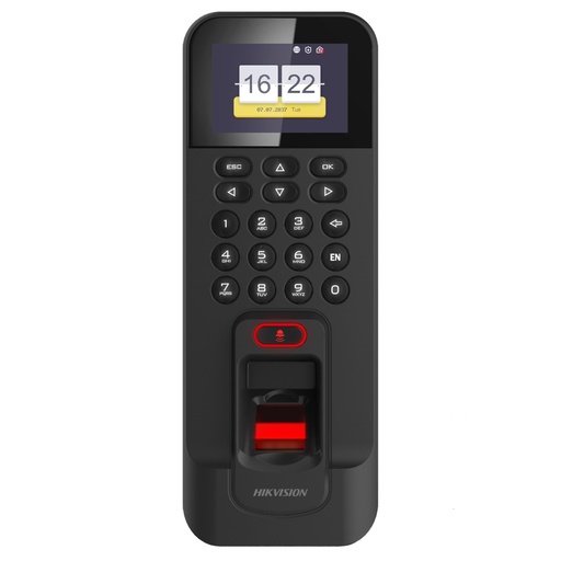[302915286] [DS-K1T804AEF] CONTROL BIOMÉTRICO WIFI DE ACCESO Y ASISTENCIA LECTURA DE HUELLA Y TARJETAS EM TCP/IP