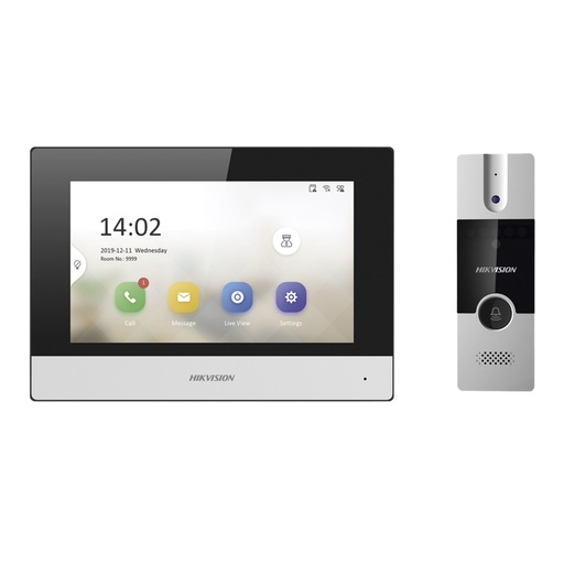 [305303486] [DS-KIS302-P] KIT DE VIDEOPORTERO ANALÓGICO IP A 4 HILOS