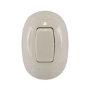 [KOB-752W] INTERRUPTOR SENCILLO OVALADO 10A 125V