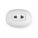 [KOB-756W] TOMA SENCILLA T/UNIVERSAL 10A 125V BLANC