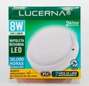[LC-VP8-RED-3K] VAPOLETA LED 8W 3000K IP54 RED BLANCA LC
