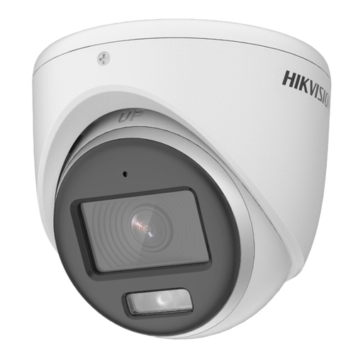 [327800166] [DS-2CE70DF0T-MFS(2.8MM)] CÁMARA HD DOMO COLORVU CON AUDIO Y LUZ 1080P [2MP] LENTE 2.8MM [METALICO]