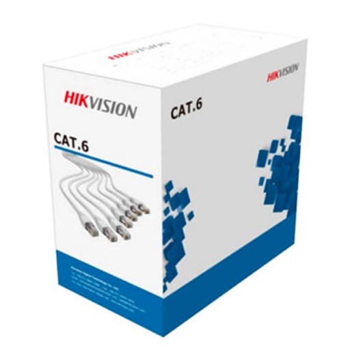 [307400070] [DS-1LN6-UE-W] CABLE UTP CATEGORIA 6 100% COBRE INTERIOR BLANCO [CAJA 305 METROS]