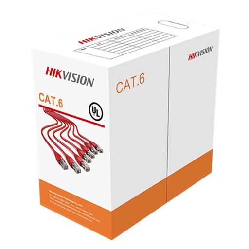 [307400043] [DS-1LN6-UU] CABLE UTP CATEGORIA 6 100% COBRE INTERIOR NARANJA [CAJA 305 METROS]