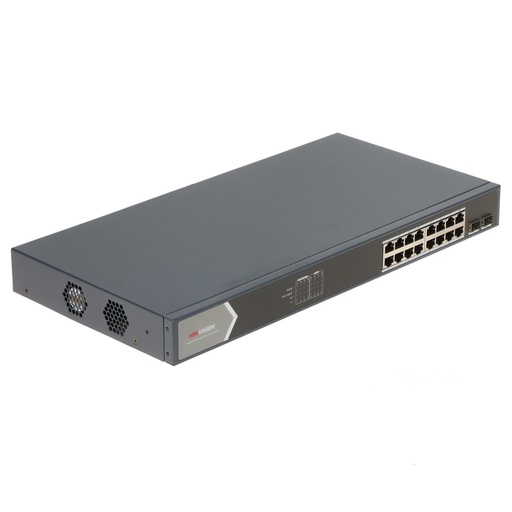 [301801425] [DS-3E0518P-E/M] SWITCH POE 16 PUERTOS GIGABIT + 2 PUERTOS UPLINK