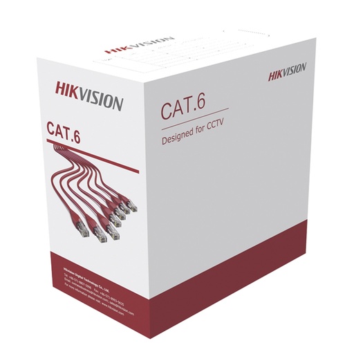 [307400144] [DS-1LN6U-G] CABLE UTP CATEGORIA 6 100% COBRE INTERIOR GRIS [CAJA 305 METROS]