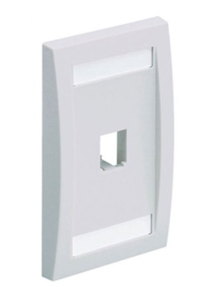 [PD-CFPE1WHY] Face Plate Panduit 1 Tomas Mini-com BLANCO