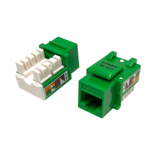 [LPRO-COU-CAT5-04] KEYSTONE LANPRO RJ45 CAT5E VERDE