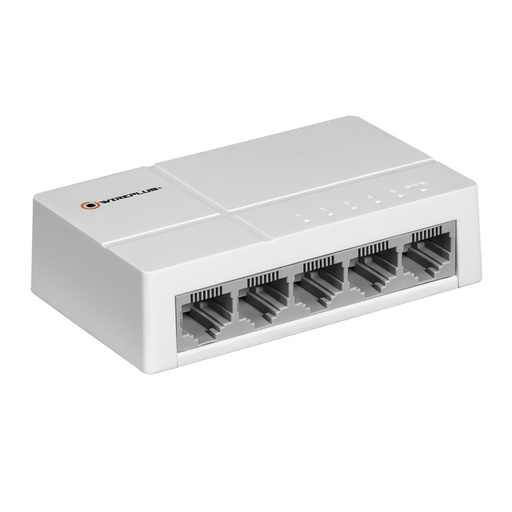 [WP-105P] SWITCH DE ESCRITORIO 5 PUERTOS 10/100 WIREPLUS