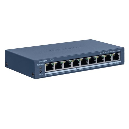 [301802705] [DS-3E1309P-EI/M] SWITCH MONITOREABLE POE 8 PUERTOS A 10/100 MBPS + 1 PUERTO 10/100/1000 MBPS UPLINK 110W