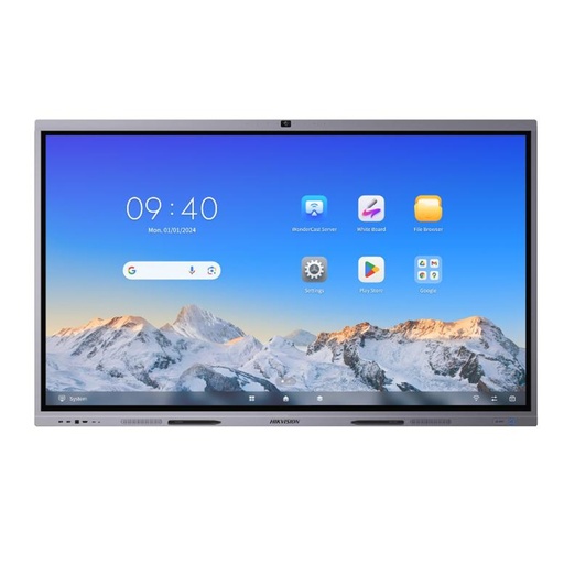 [321000594] [DS-D5C75RB/B(EDLA)] PANTALLA INTERACTIVA TACTIL ULTRA HD 4K 3840 × 2160 DE 75" CON CÁMARA Y MICROFONO [INCLUYE BASE DE PARED]