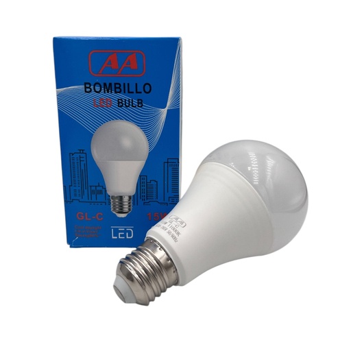 [BULB-15W-AA] BOMBILLO LED BULBO 15W E27 AA