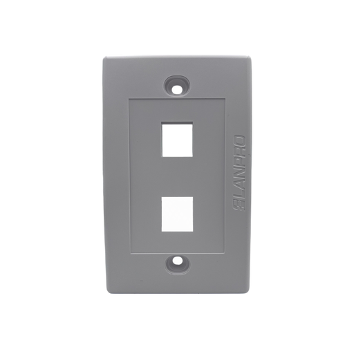 [FCP-LAN-02P-001] FACE PLATE LANPRO 2 TOMA BLANCO LP-3317V2WH