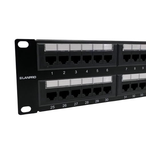 [PAT-48P-LAN-CA5-02U] PATCH PANEL LANPRO 48 PUERTOS CAT5E 2U