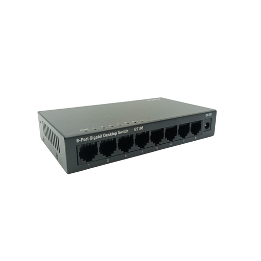 [GS108_US] SWITCH GIGABIT METAL 8 PUERTOS 10/100/1000 CUDY